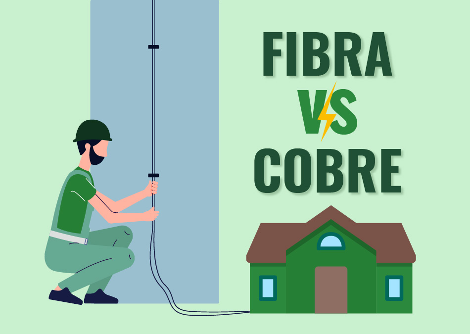 cable de cobre vs fibra optica